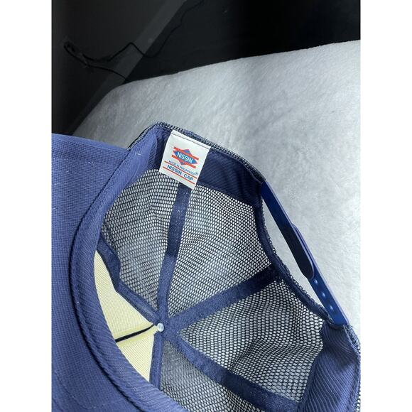 Vntg Atlanta Tire Specialist Bandog GA GEORGIA BLUE MESH SNAPBACK TRUCKER RARE - Picture 5 of 6